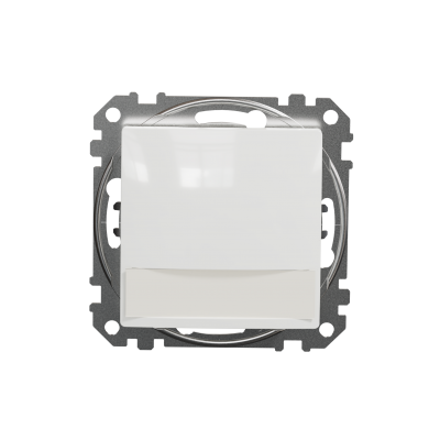Sedna Design & Elements Przycisk zwierny zwierny z etykietą podświetleniem biały SDD111133L SCHNEIDER (SDD111133L)
